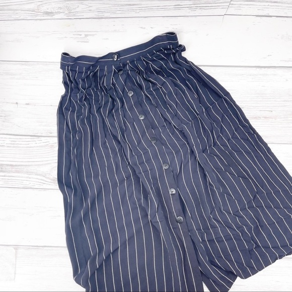 Women’s vintage express stripe button front maxi skirt - Picture 1 of 11